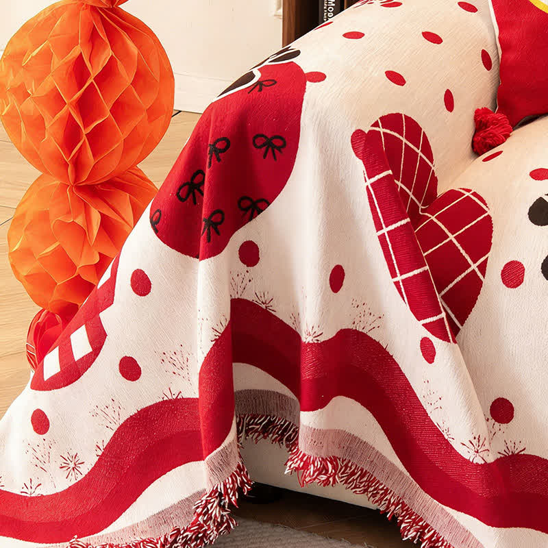 Ownkoti Anti-Slip Zodiac Horse Chenille Couch Throw - image 7