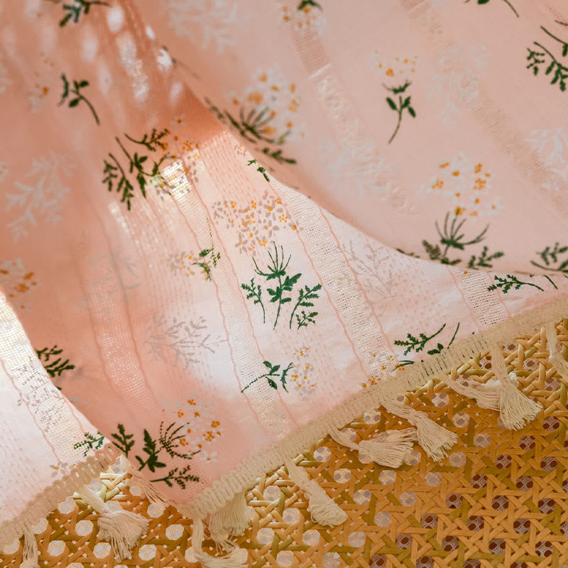 Ownkoti Refresh Floral Tassel Cotton Sheer Curtain - image 15