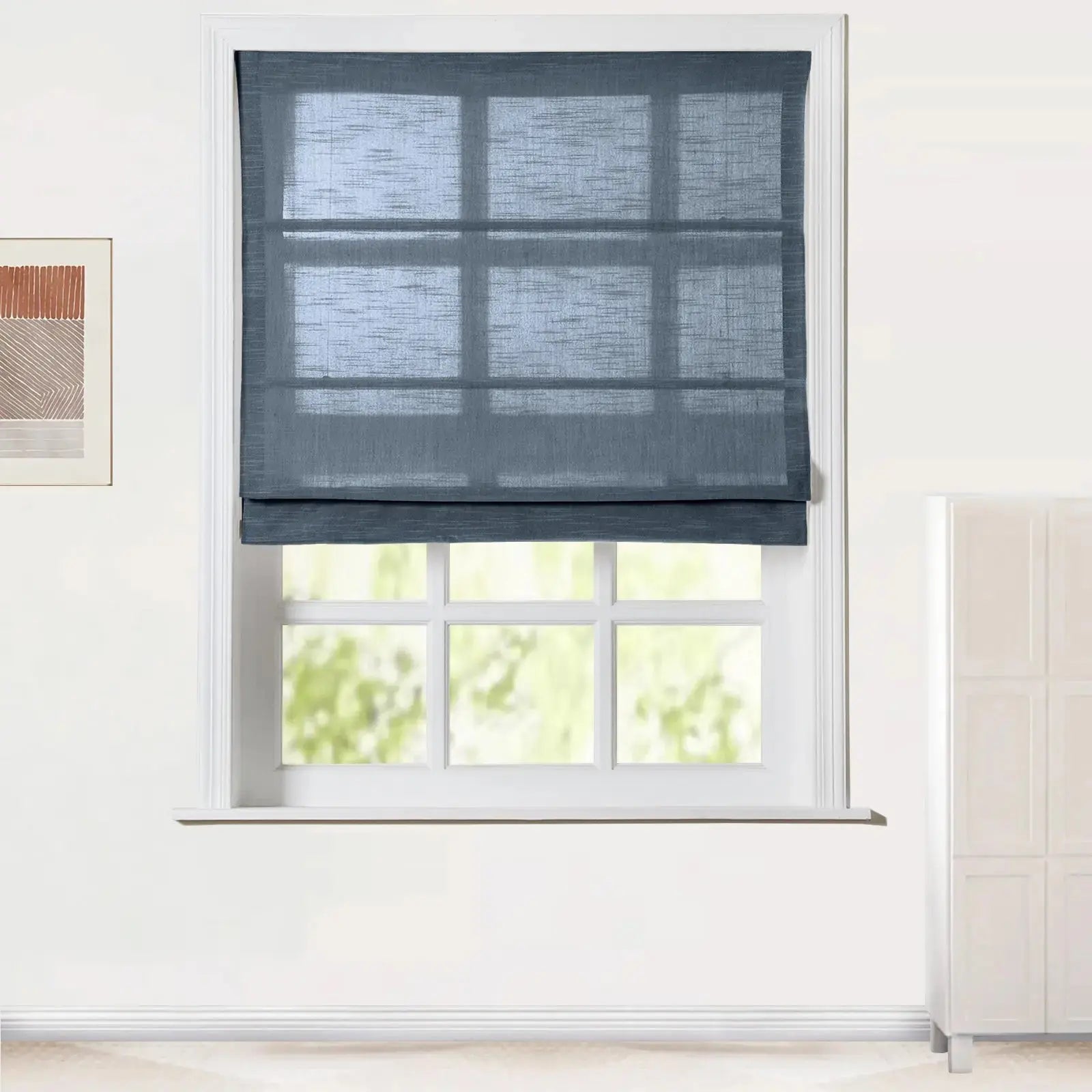 Jawara Roman Shade Cordless-Wooden Headrail TWOPAGES