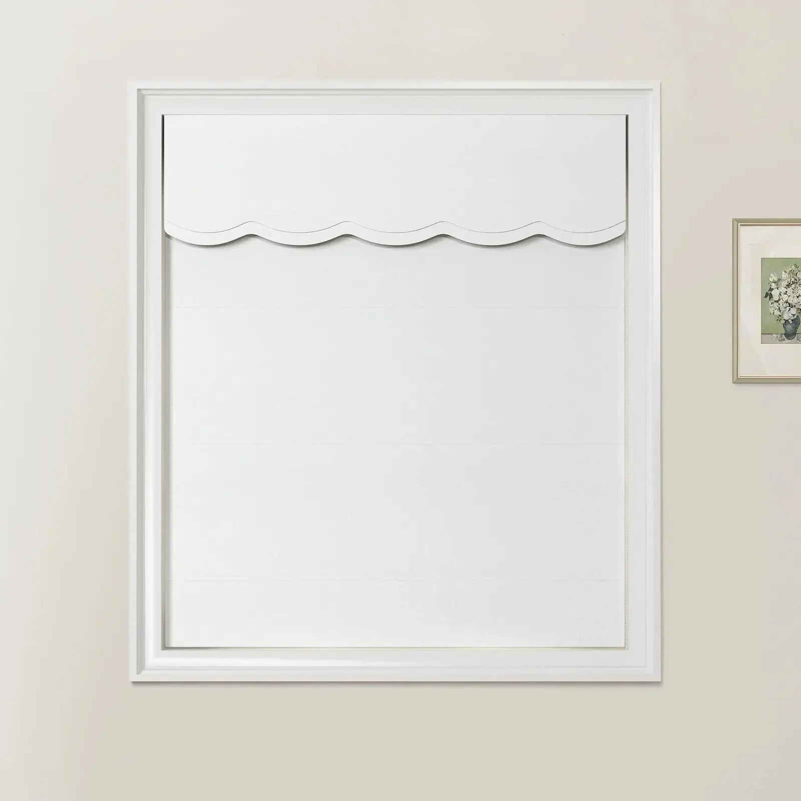 Liz Linen Valanced Day Night Roman Shade Cord Lift -TWOPAGES