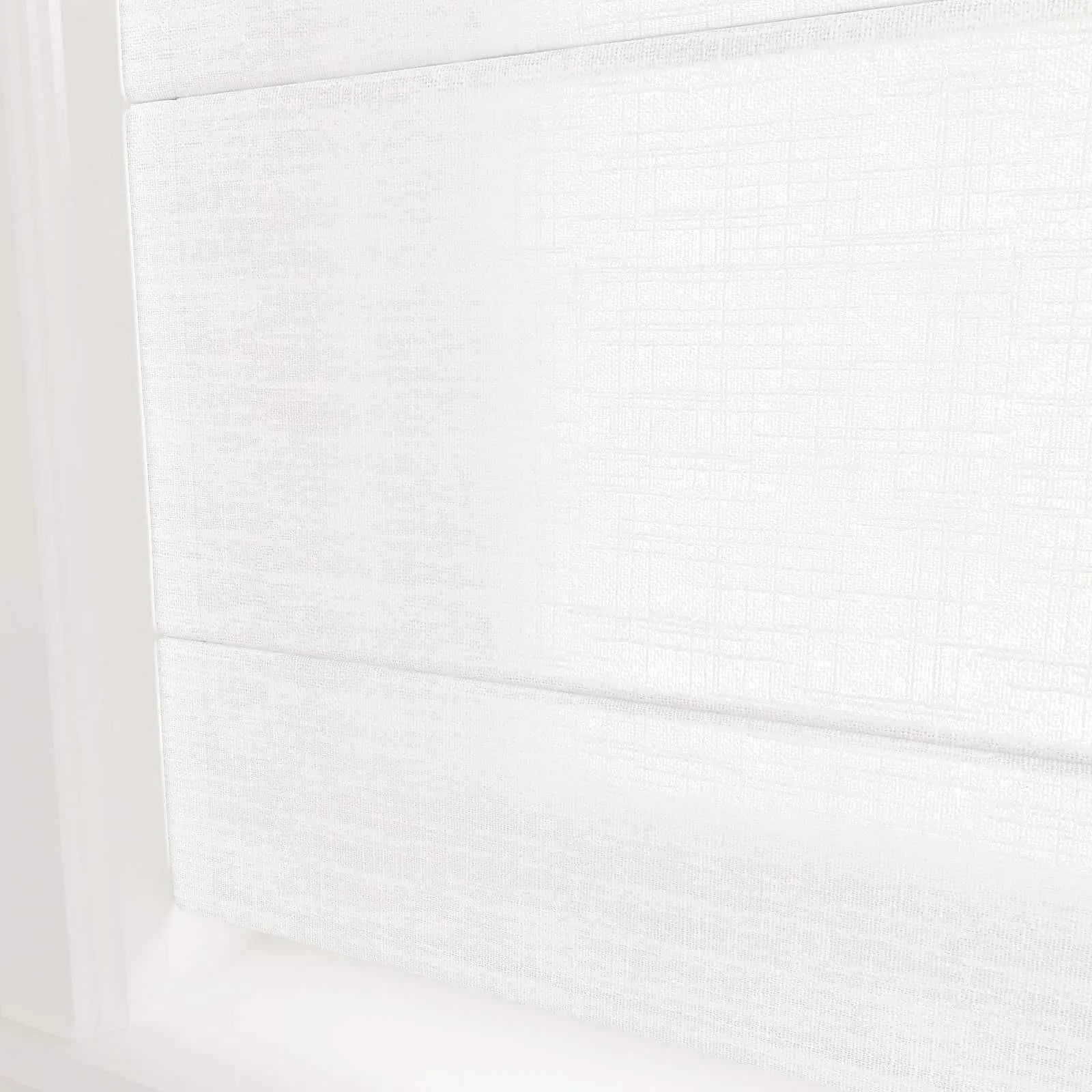 TWOPAGES Patti Linen Flat Fold Roman Shade Cordless