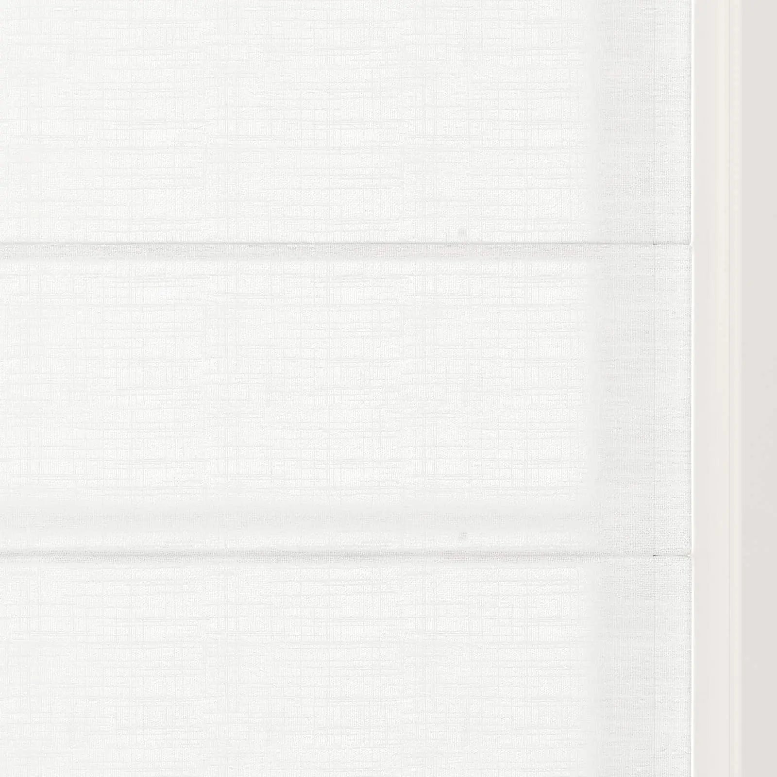 TWOPAGES Patti Linen Flat Fold Roman Shade Cordless