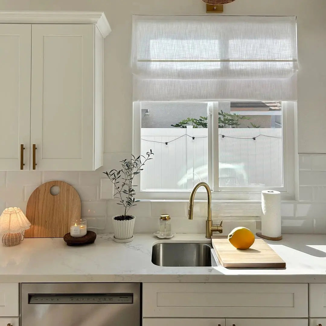 Liz Linen Roman Shade Cordless -TWOPAGES