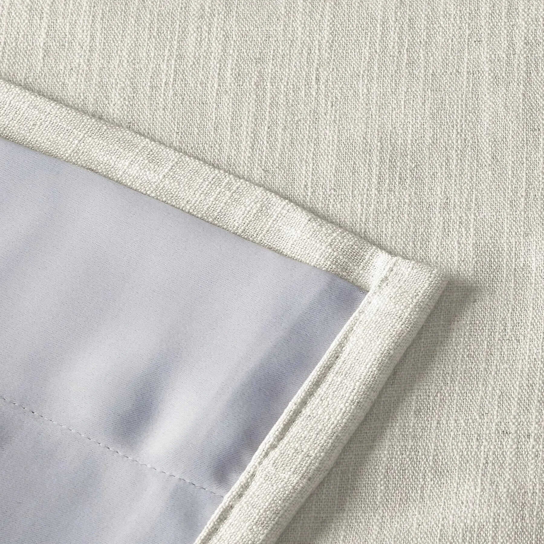 linen extra wide pleated drapery for elegant insulated interiors