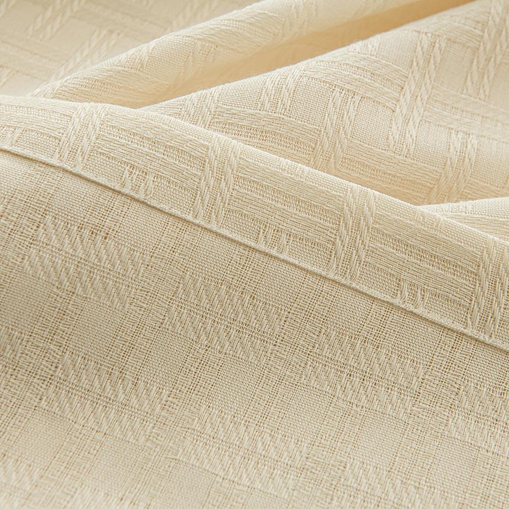 Soft cream dream pleated drapery for elegant insulated interiors