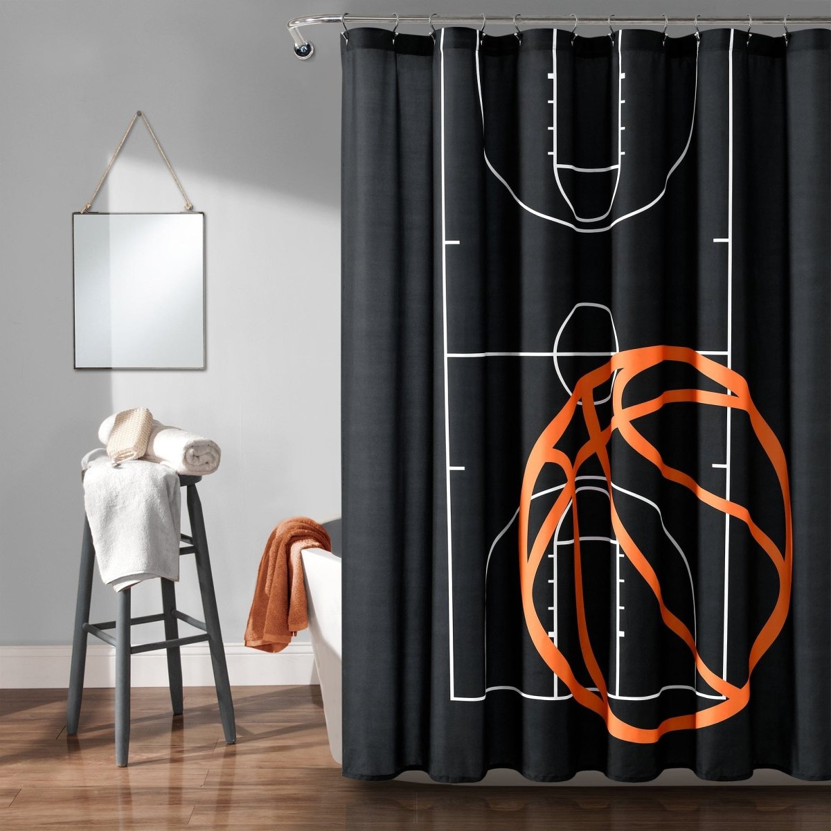 Black/Orange | 72" W x 72" L