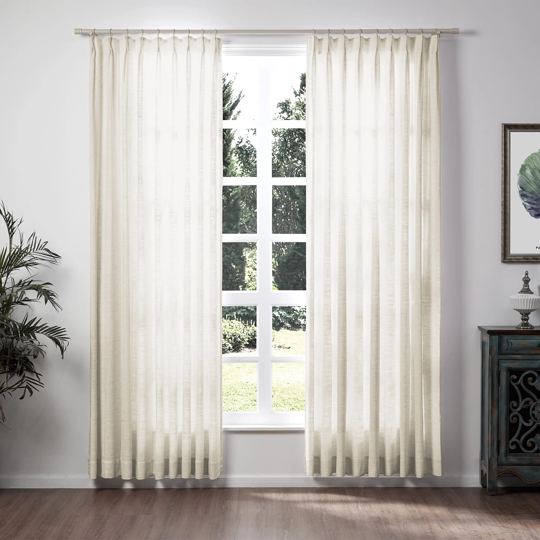 linen extra wide pleated drapery for elegant insulated interiors