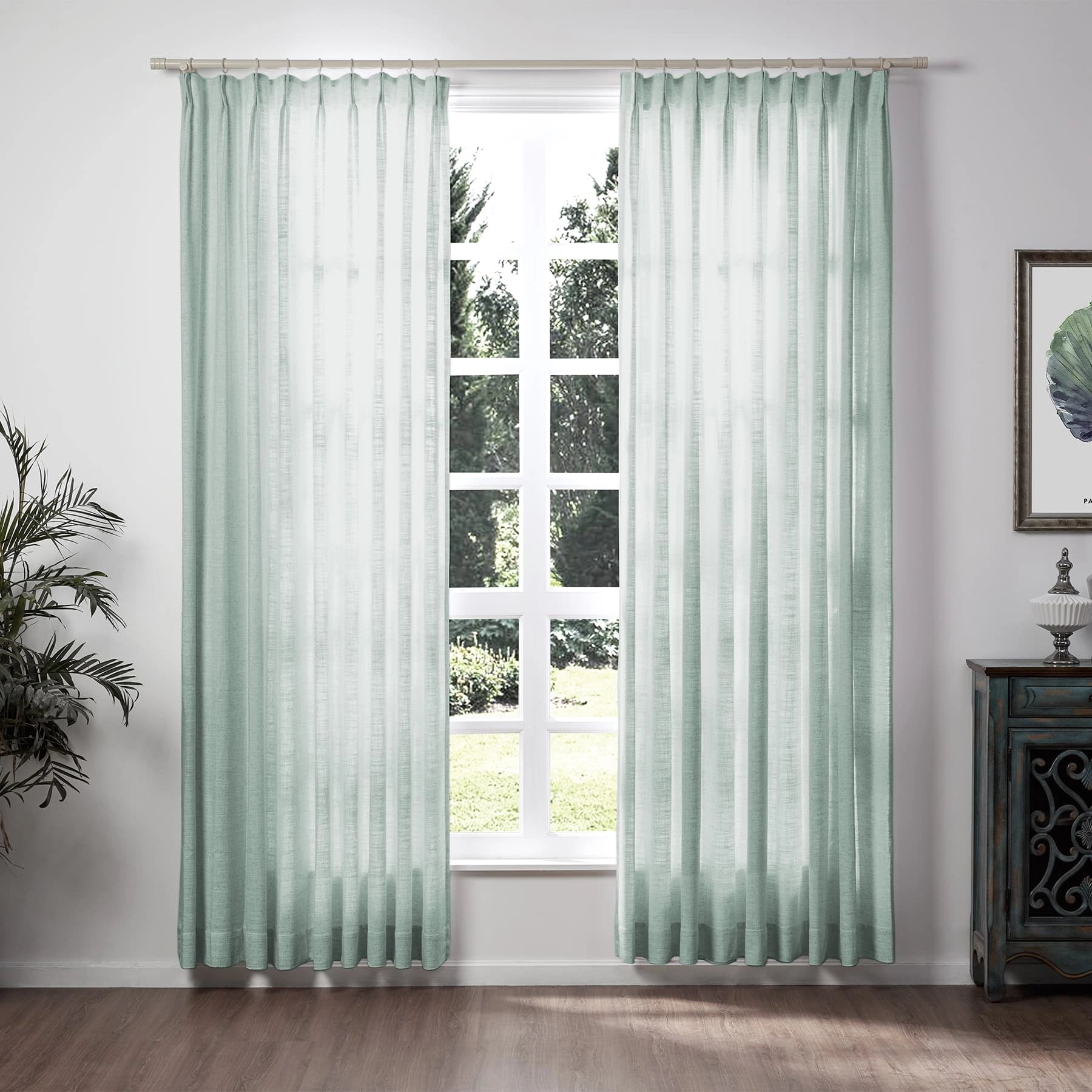 linen extra wide pleated drapery for elegant insulated interiors