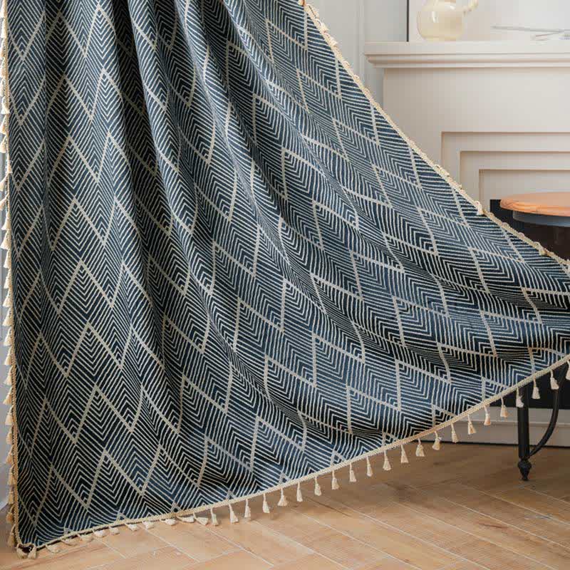 Polyester Semi-Blackout Window Curtain 40–70% for Bedroom & Living Room