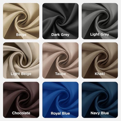 Thermal Insulated Blackout Curtains Room Darkening Grommet Panels