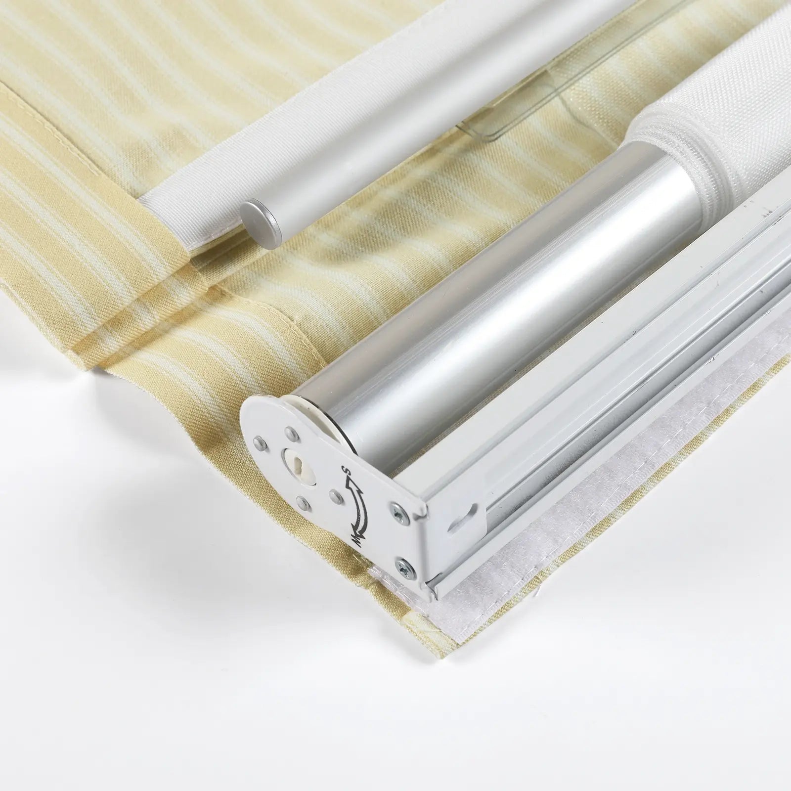 Jana Cordless Roman Shades 100% Cotton Striped Plus Size