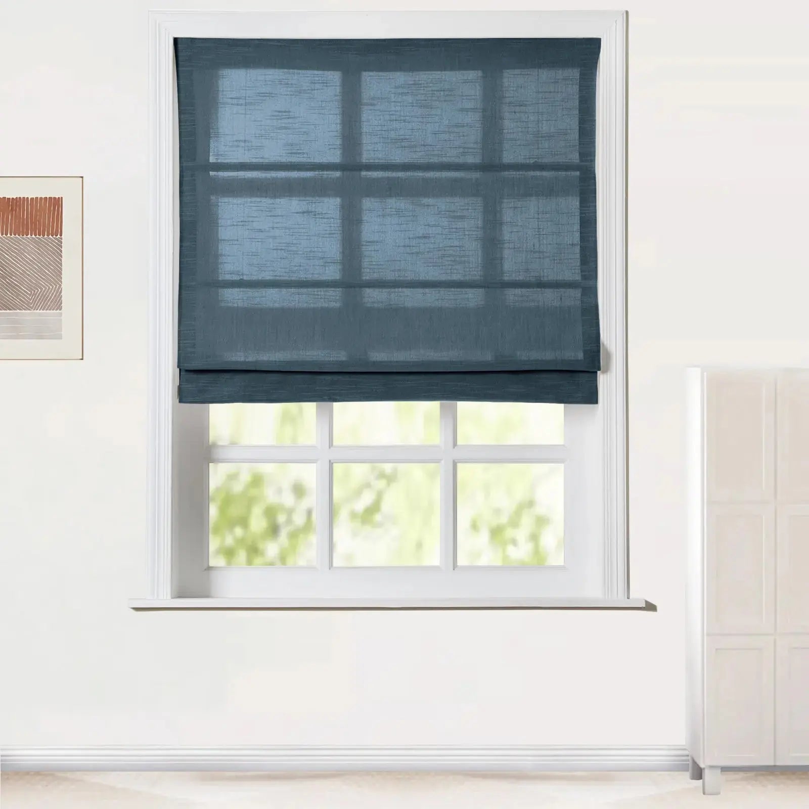 Jawara Roman Shade Cordless-Wooden Headrail TWOPAGES