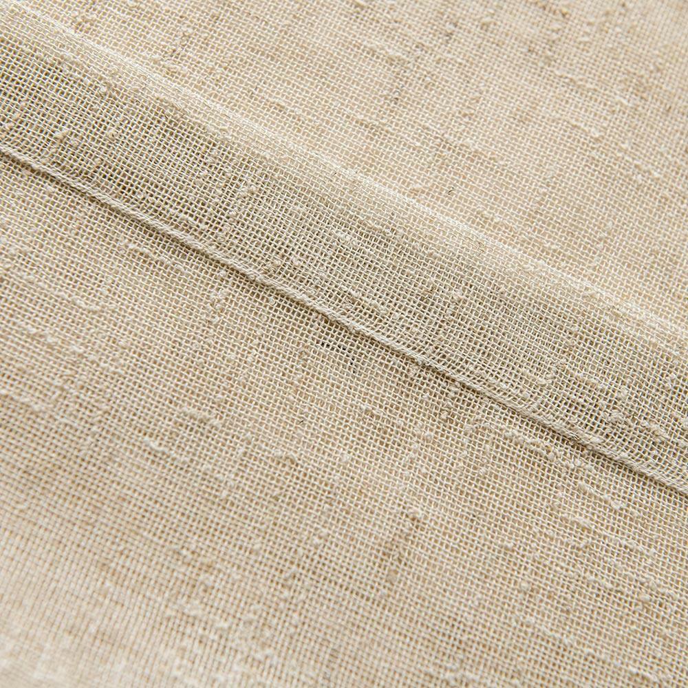 Natural sheer linen curtains for soft light privacy and tailored home style