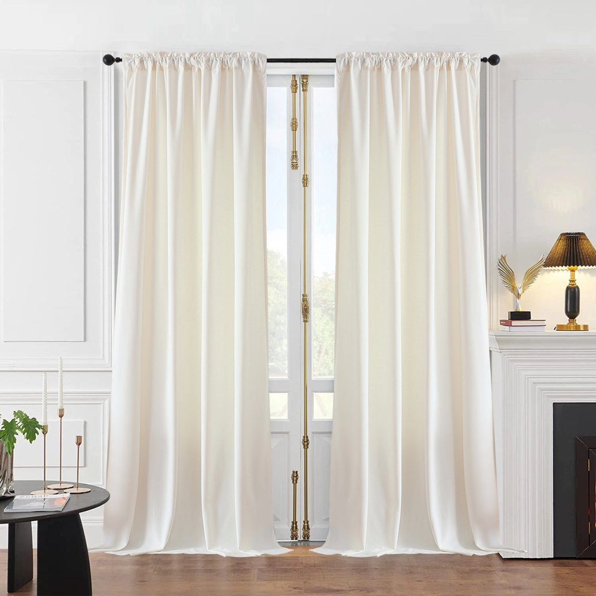 Joydeco Luxury Velvet Blackout Curtains - Thermal Insulated & Rod Pocket