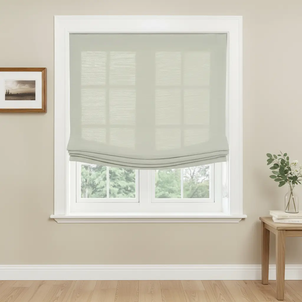 Custom Relaxed Roman Shades Cord Lift- -TWOPAGES