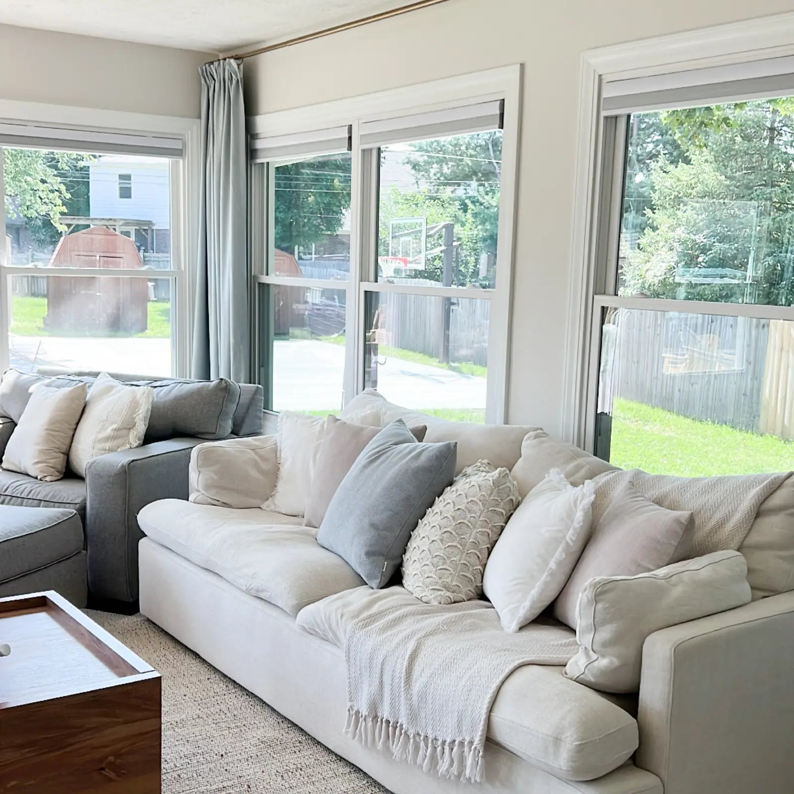 Isabella heavyweight cotton pleated drapery for elegant insulated interiors