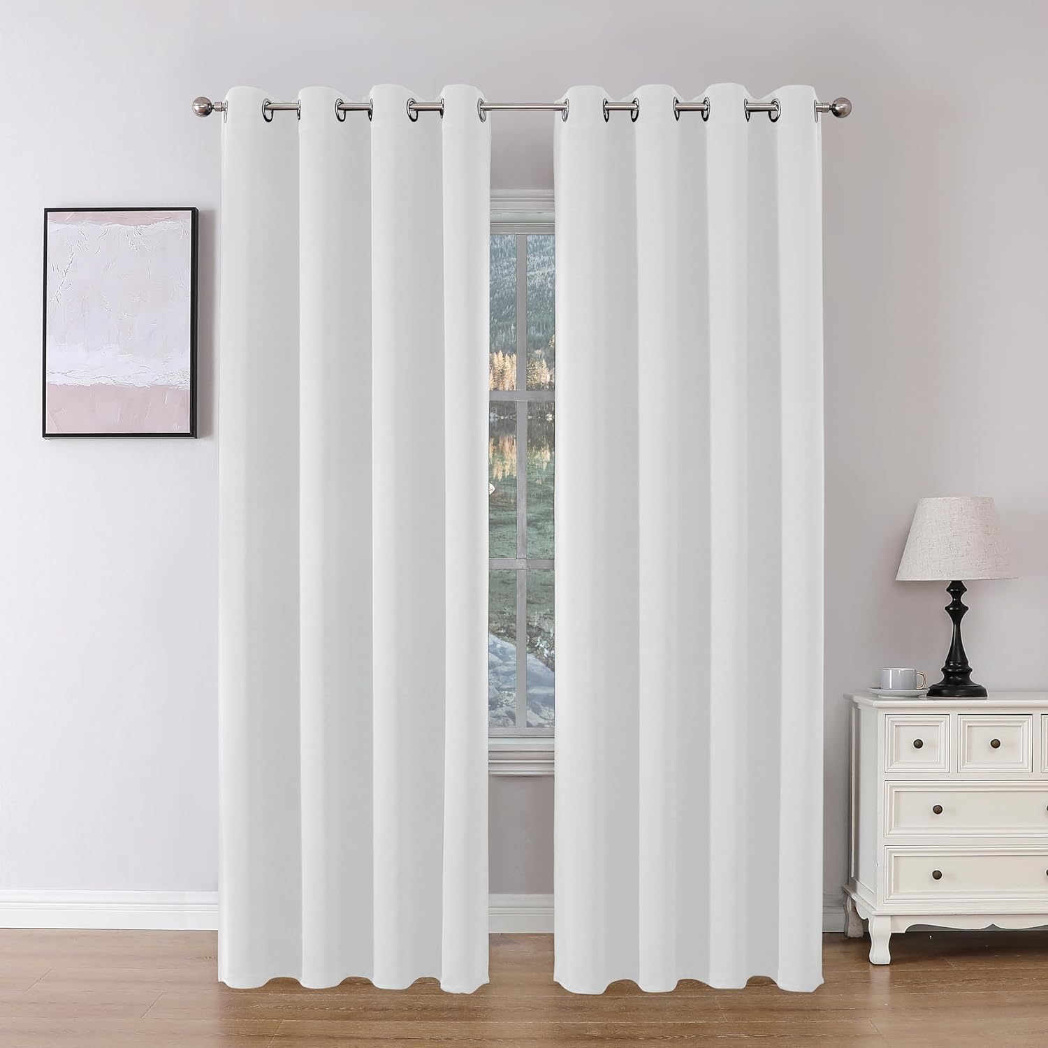 Joydeco Blackout Curtains 2 Panels Set, featuring thermal insulated long curtains