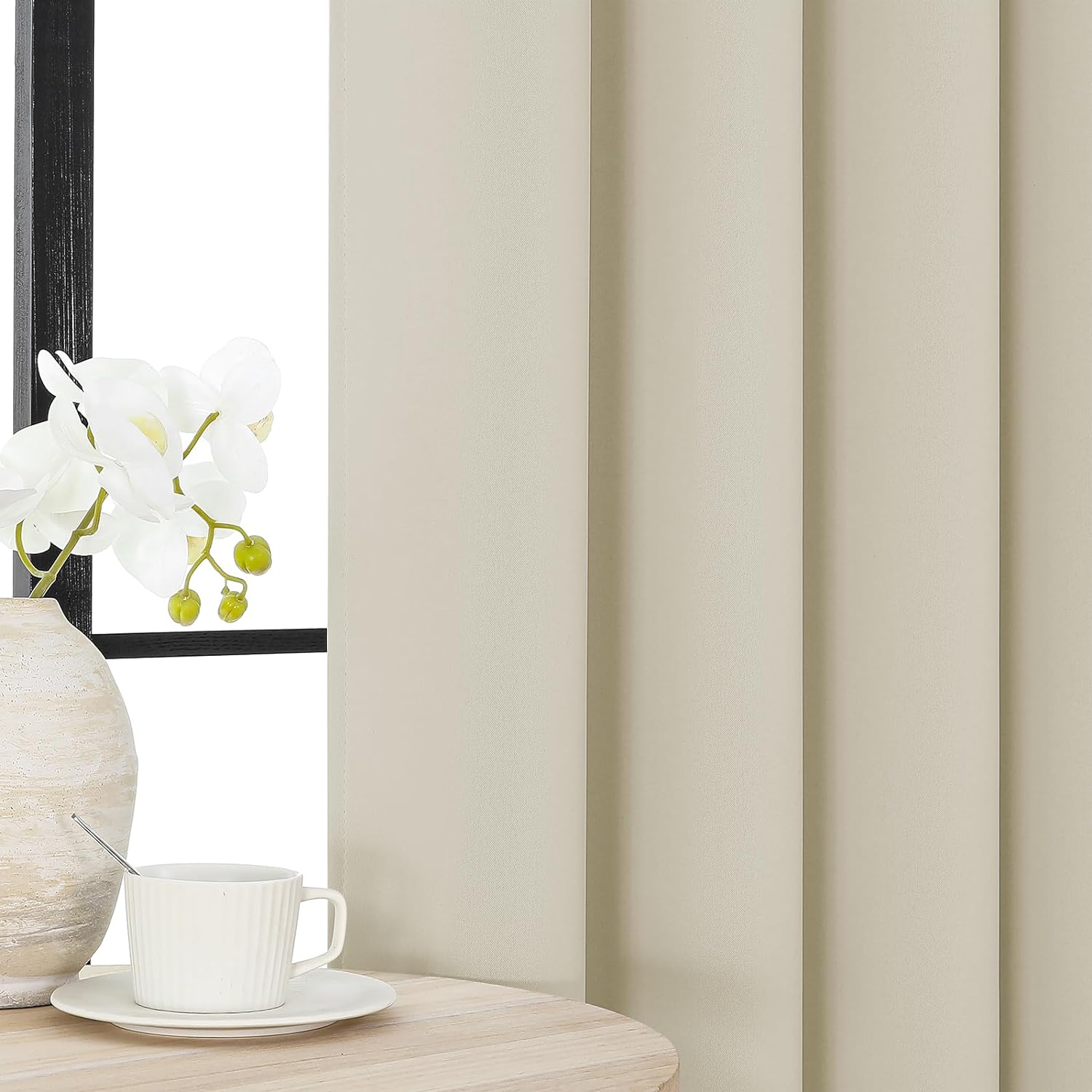 Joydeco Blackout Curtains 2 Panels Set, featuring thermal insulated long curtains