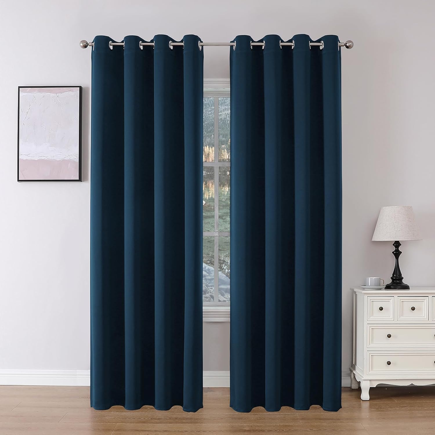Joydeco Blackout Curtains 2 Panels Set, featuring thermal insulated long curtains