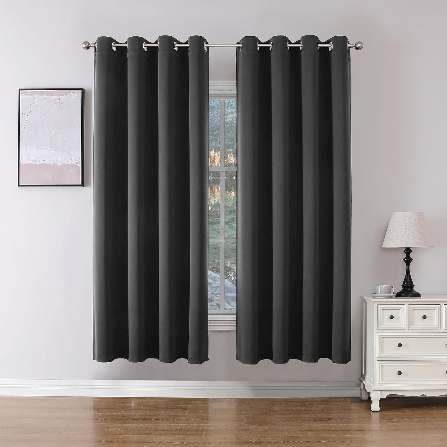 Joydeco Blackout Curtains 2 Panels Set, featuring thermal insulated long curtains