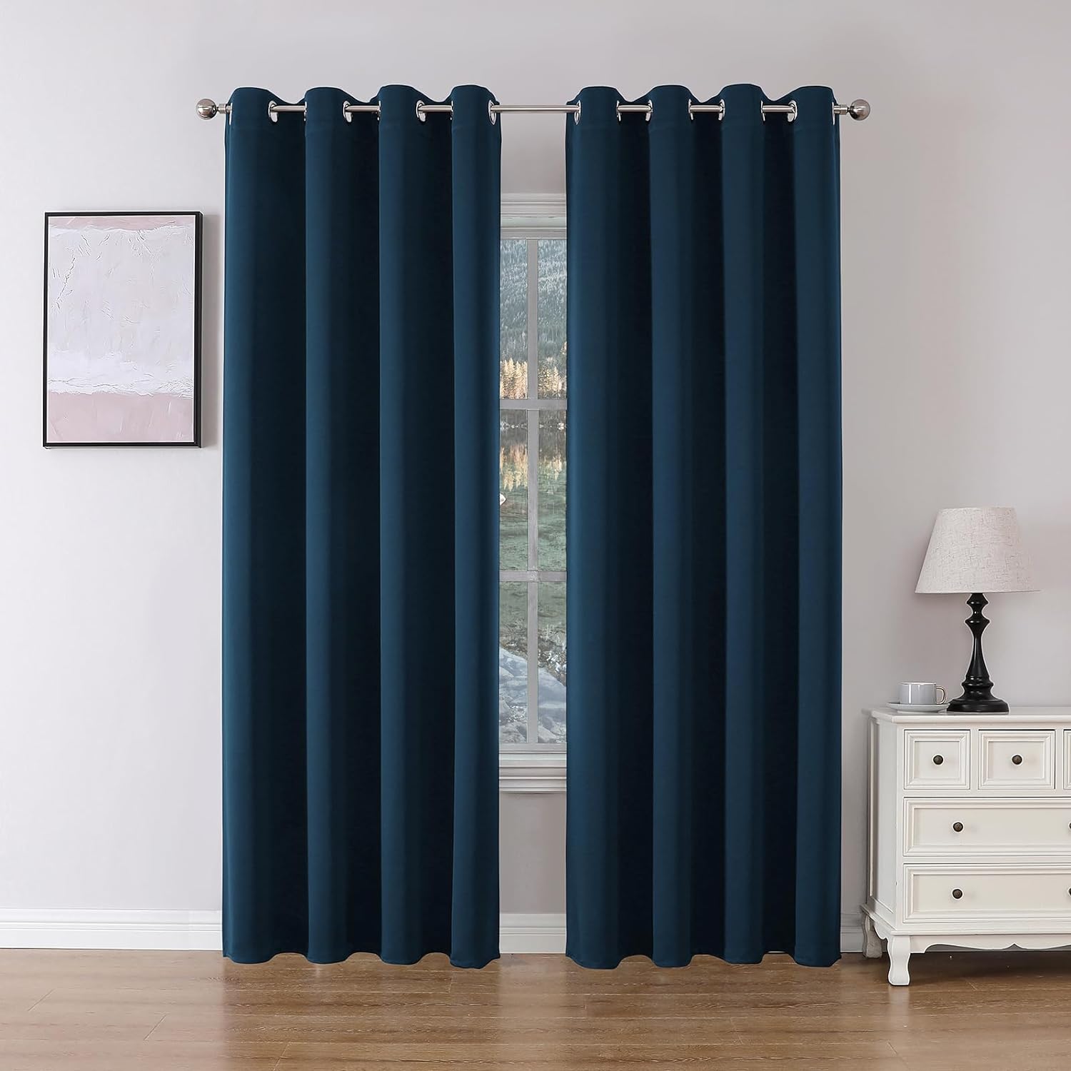 Joydeco Blackout Curtains 2 Panels Set, featuring thermal insulated long curtains