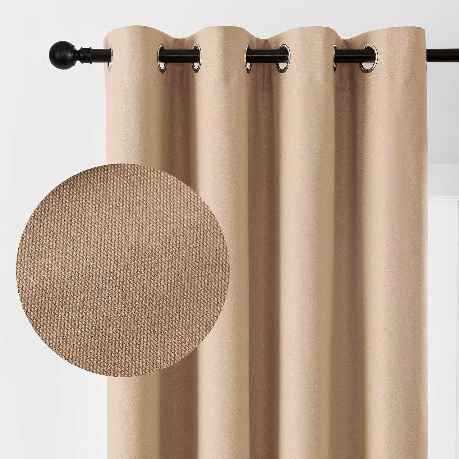 Joydeco Blackout Curtains 2 Panels Set, featuring thermal insulated long curtains