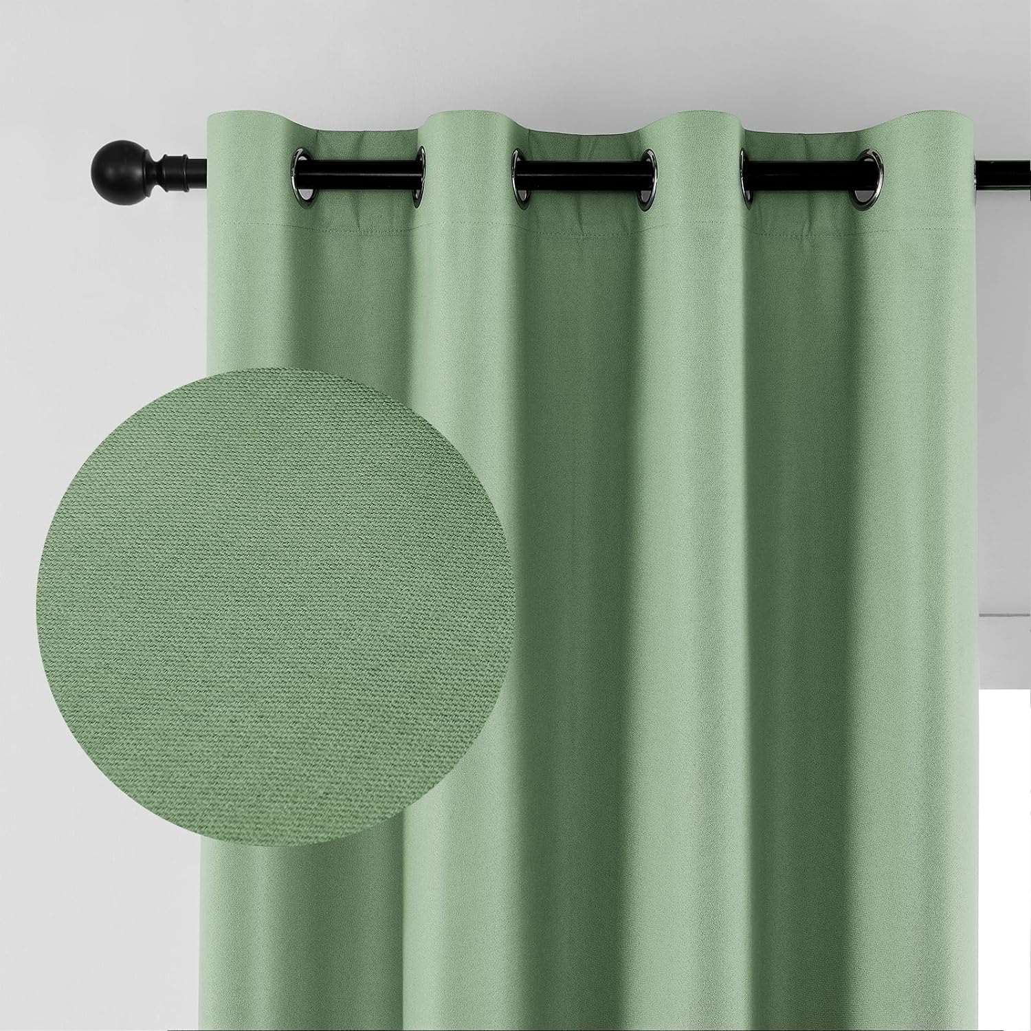 Joydeco Blackout Curtains 2 Panels Set, featuring thermal insulated long curtains
