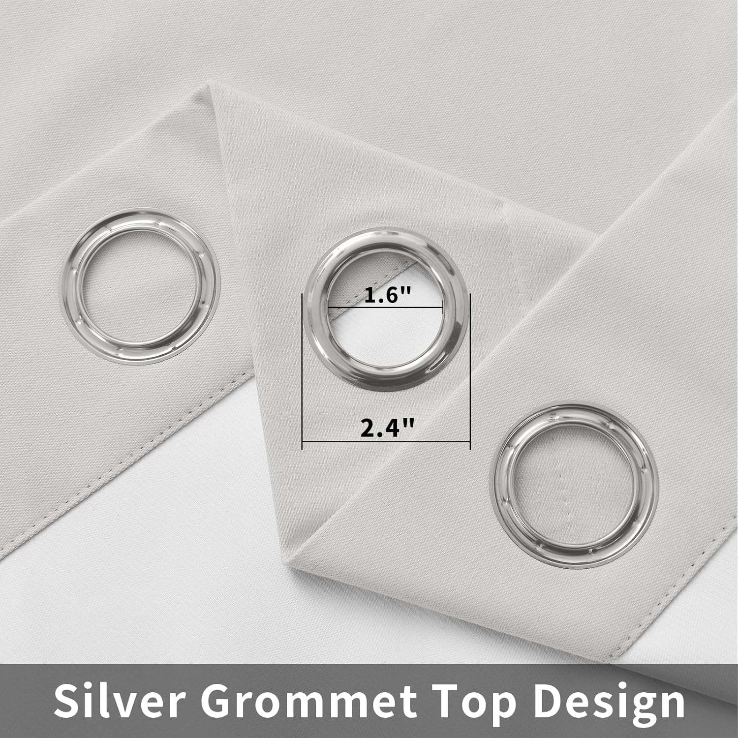 Joydeco Blackout Curtains 2 Panels Set, featuring thermal insulated long curtains