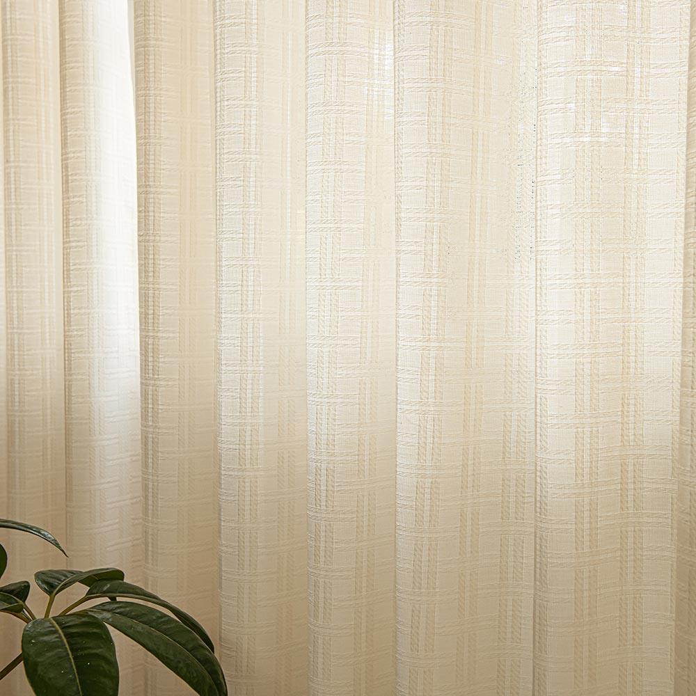 Soft cream dream pleated drapery for elegant insulated interiors