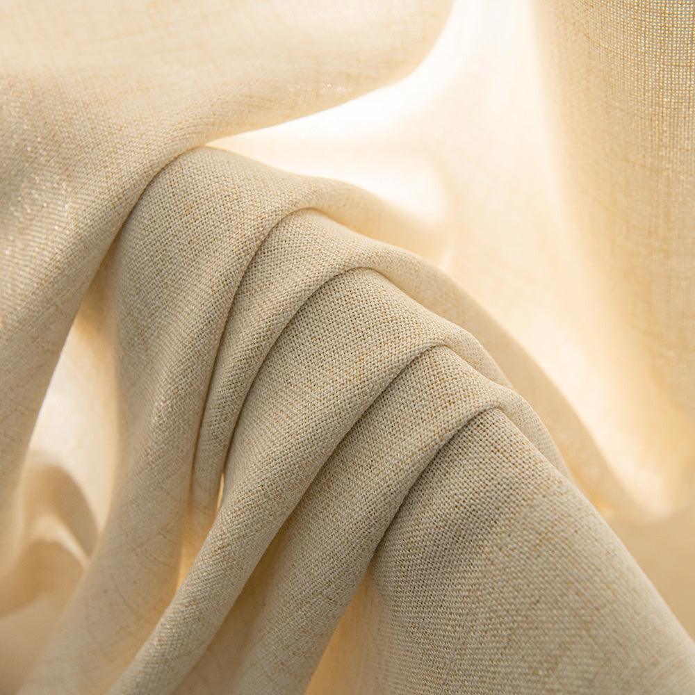 linen texture pleated drapery for elegant insulated living spaces