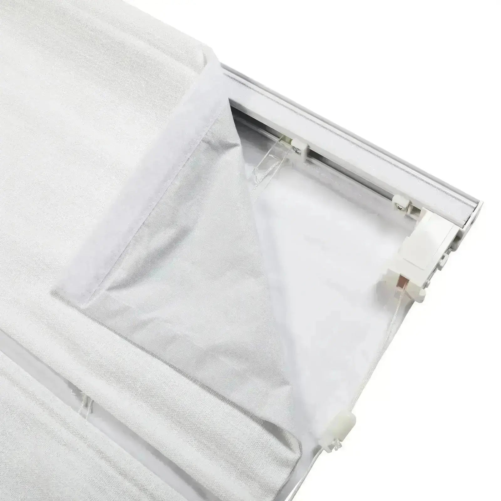 Patti Linen Zebra Roman Blind Cord Lift -TWOPAGES