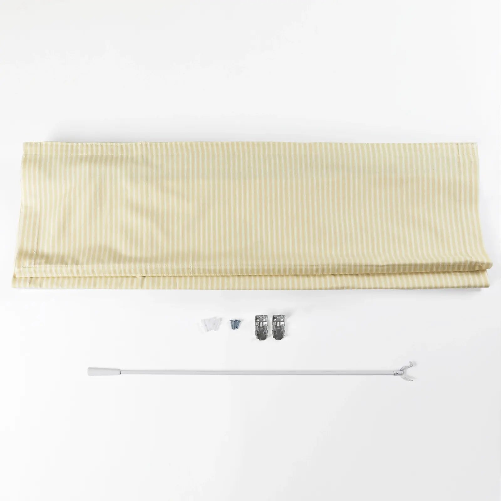 Jana Cordless Roman Shades 100% Cotton Striped Plus Size