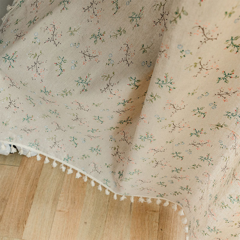 Countryside Style Floral Light Filtering Curtain Curtains Ownkoti 9