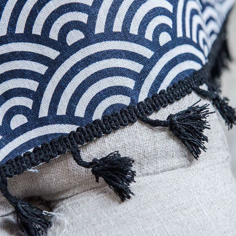 Fish Scale Semi Blockout Tassel Curtain Curtains Ownkoti 7