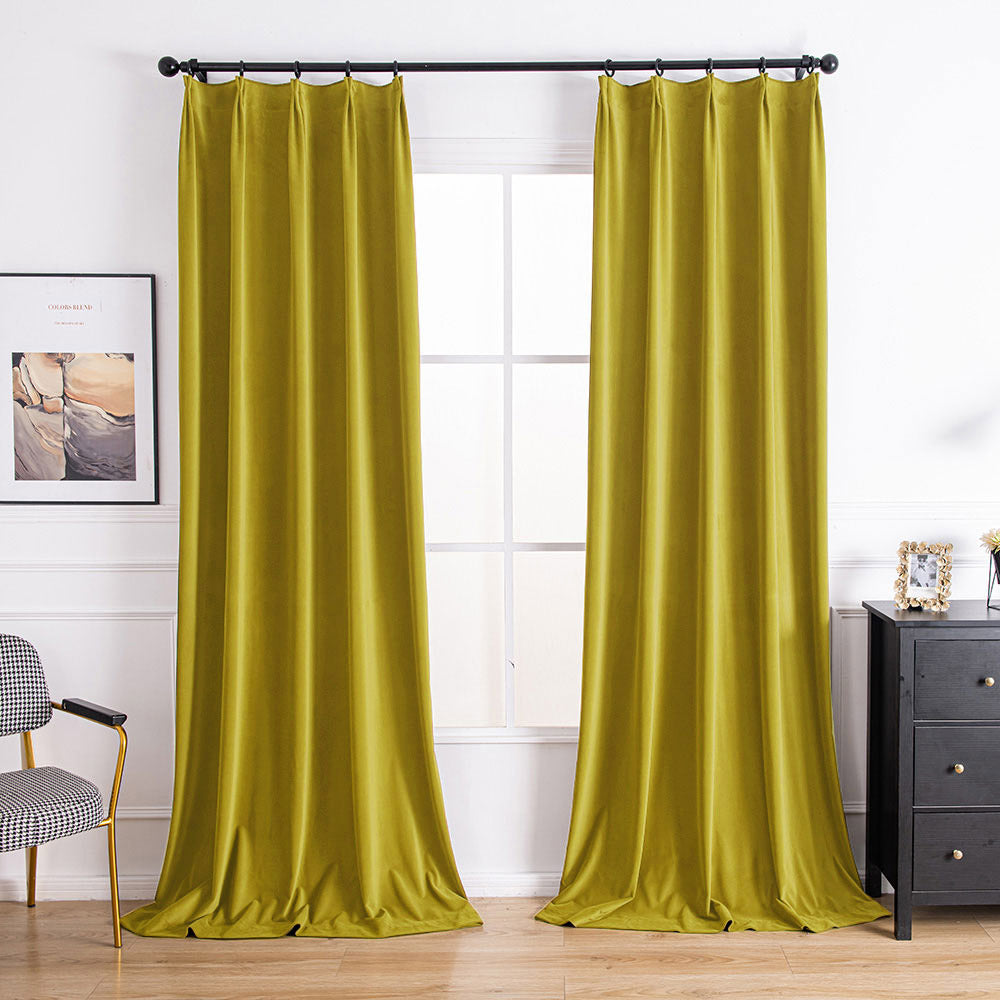 Red velvet pinch pleat luxury drapes with blackout insulation for rich style