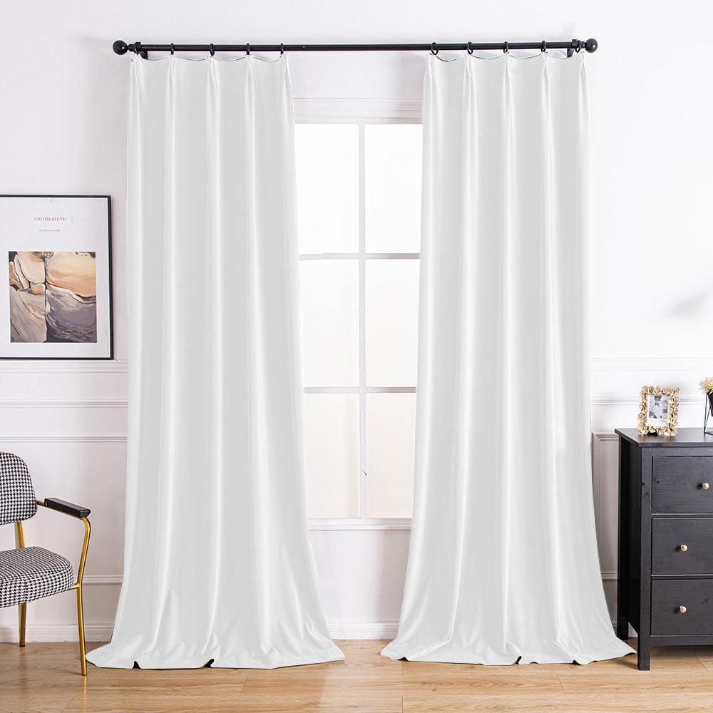 Gold Velvet Drapes | Aushme Warm Velvet Custom Curtains Aushme White-51