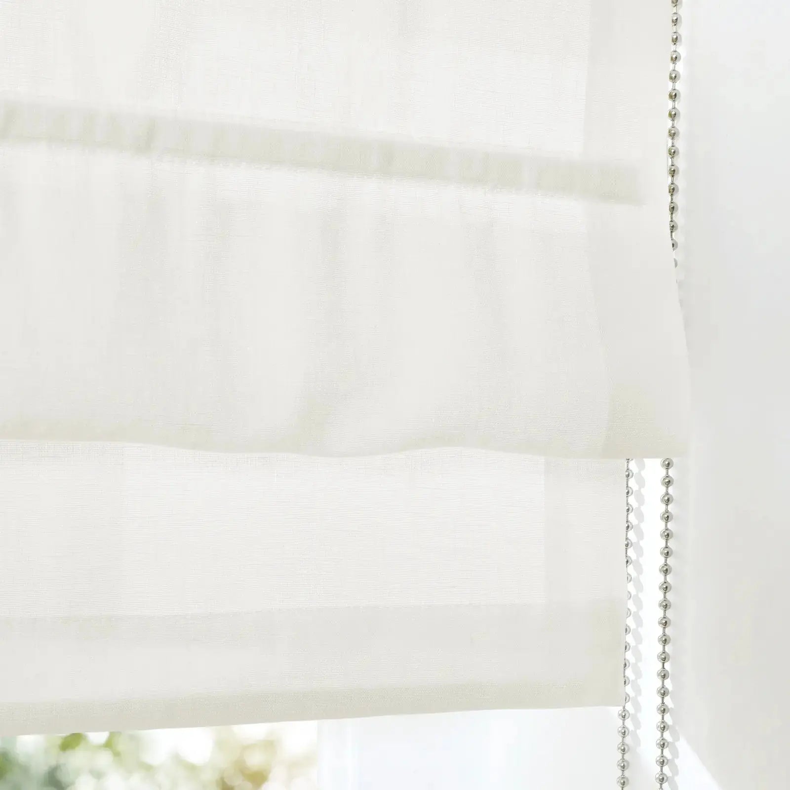 Patti Belgian Linen Roman Shade Cord Lift TWOPAGES