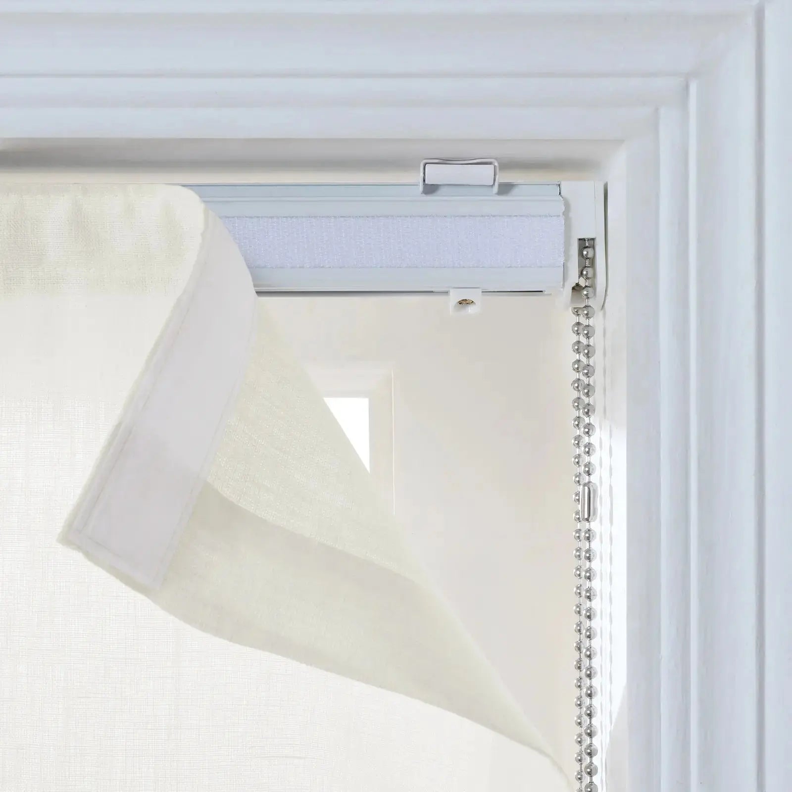 Patti Belgian Linen Roman Shade Cord Lift TWOPAGES