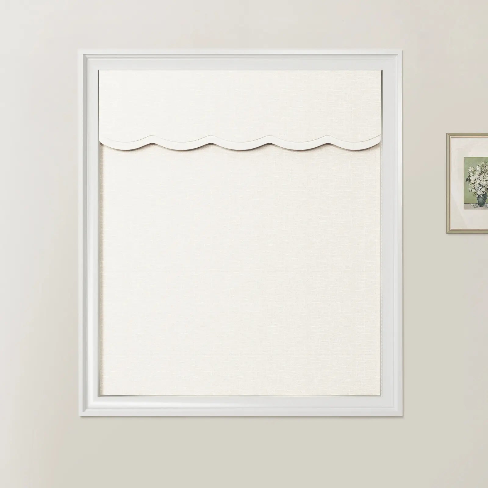 Patti Linen Valanced Day Night Roman Shade Cord Lift