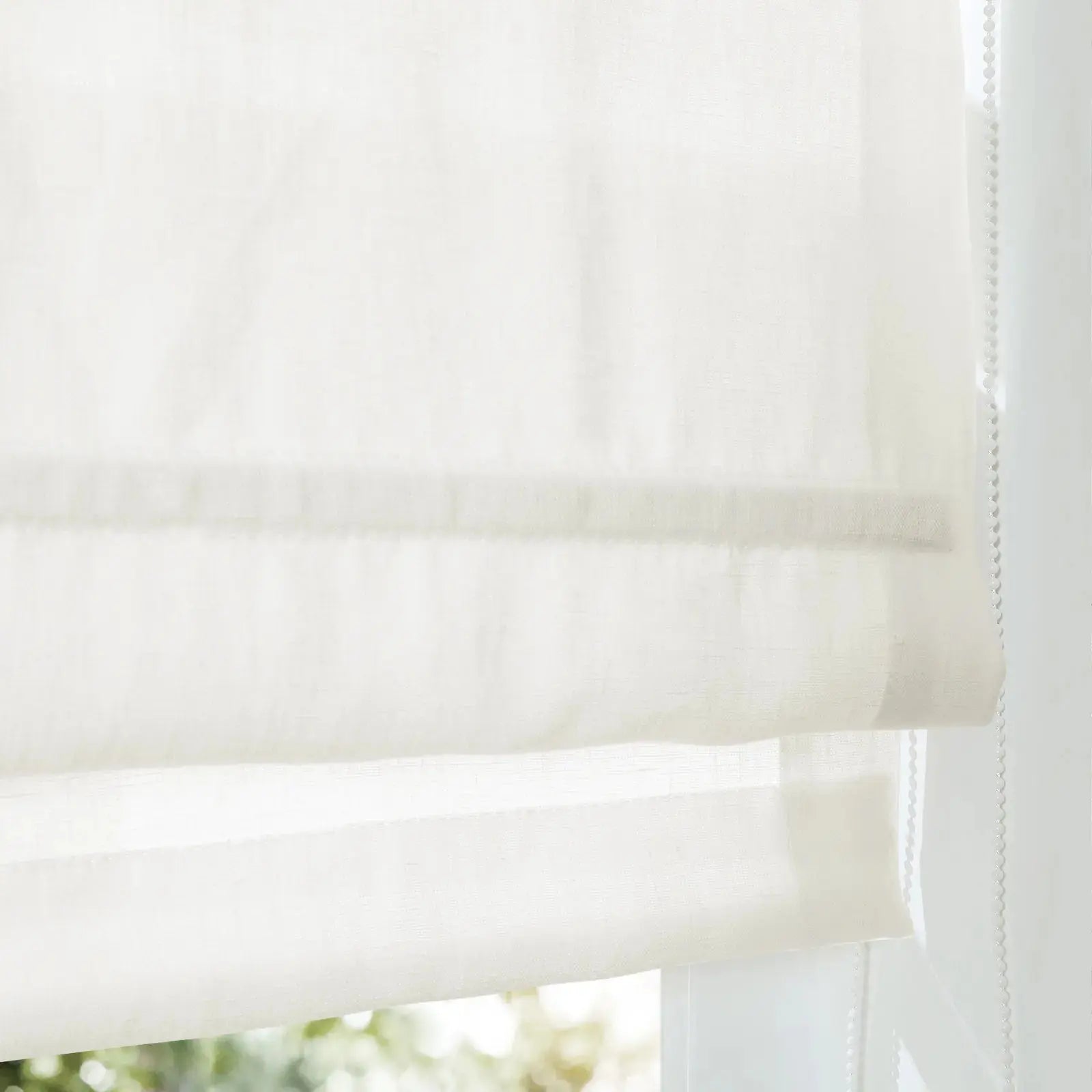 Patti Belgian Linen Roman Shade Cord Lift TWOPAGES