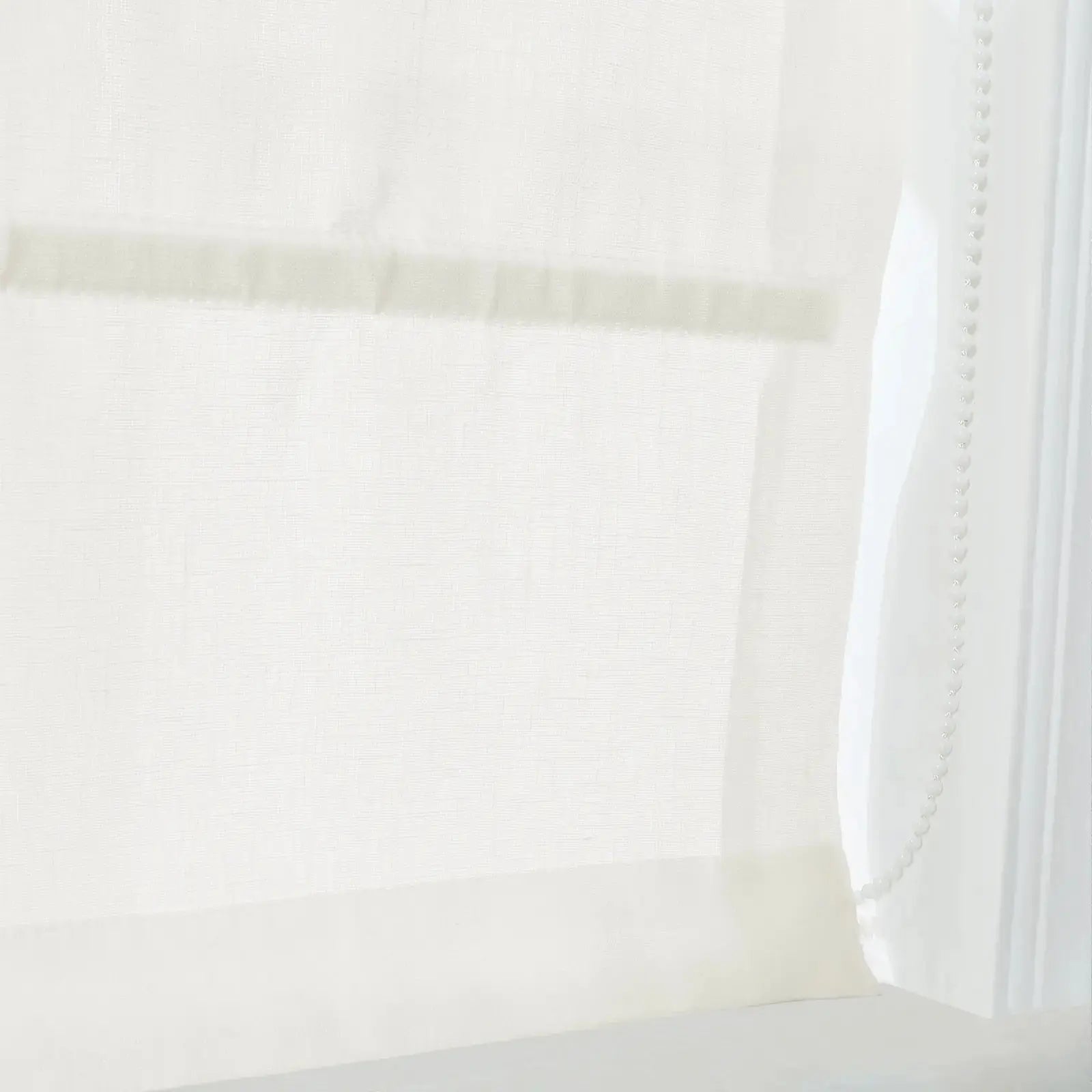 Patti Belgian Linen Roman Shade Cord Lift TWOPAGES