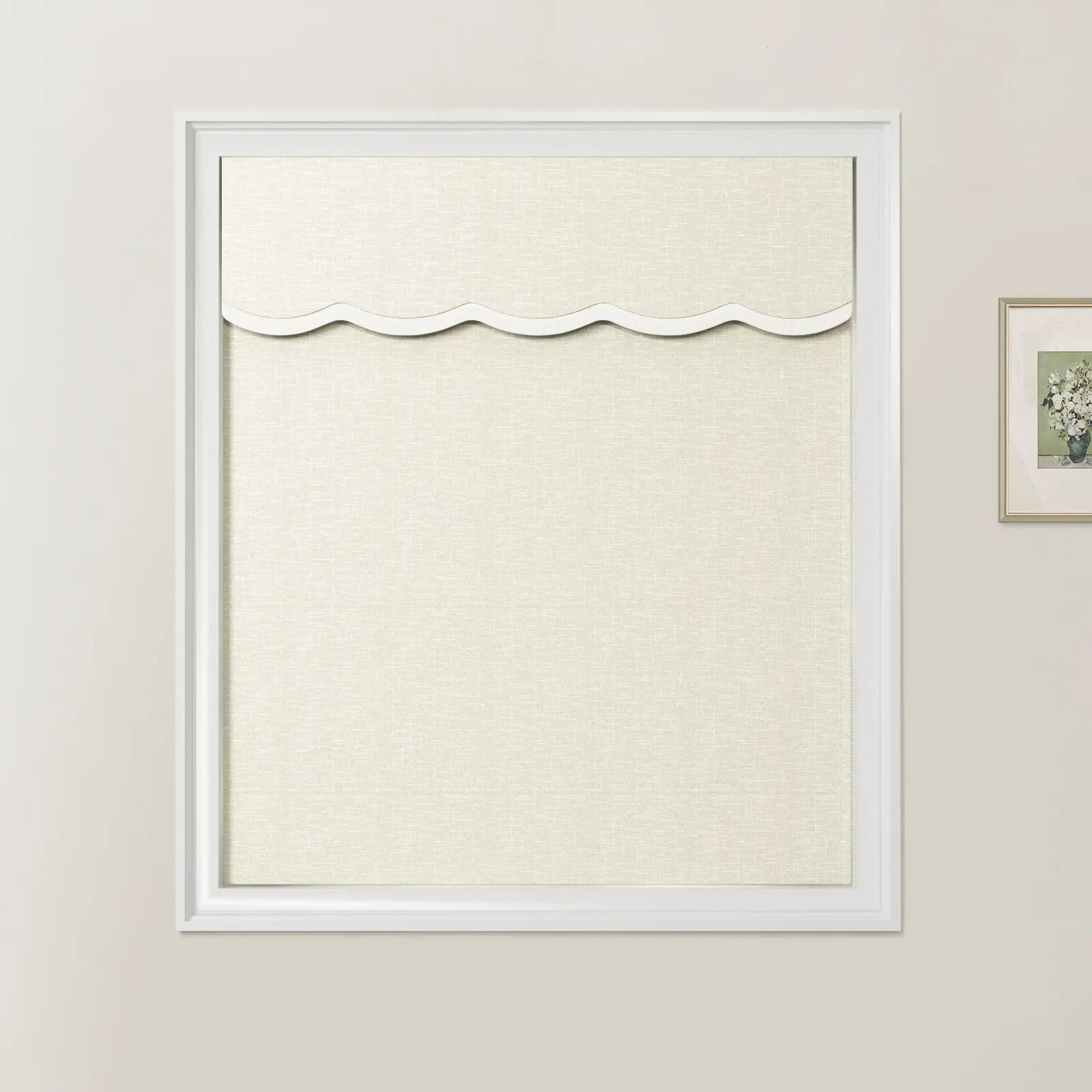 Patti Linen Valanced Day Night Roman Shade Cord Lift