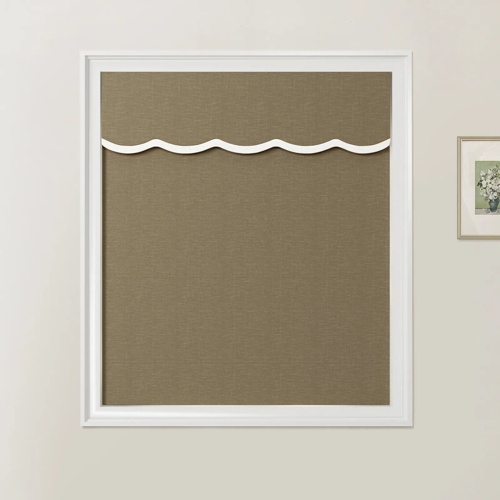 Patti Linen Valanced Day Night Roman Shade Cord Lift