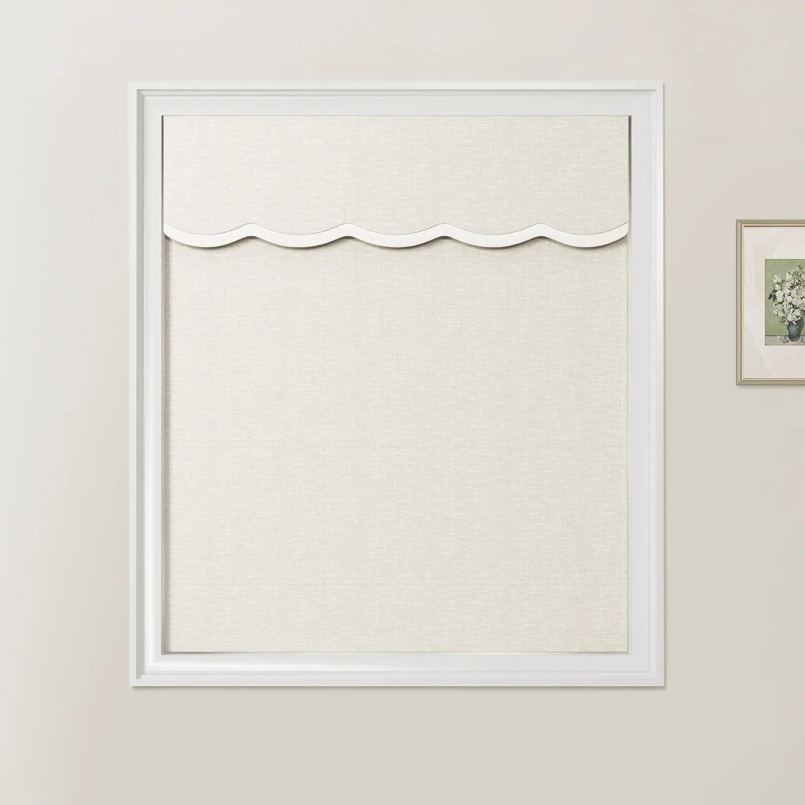 Patti Linen Valanced Day Night Roman Shade Cord Lift