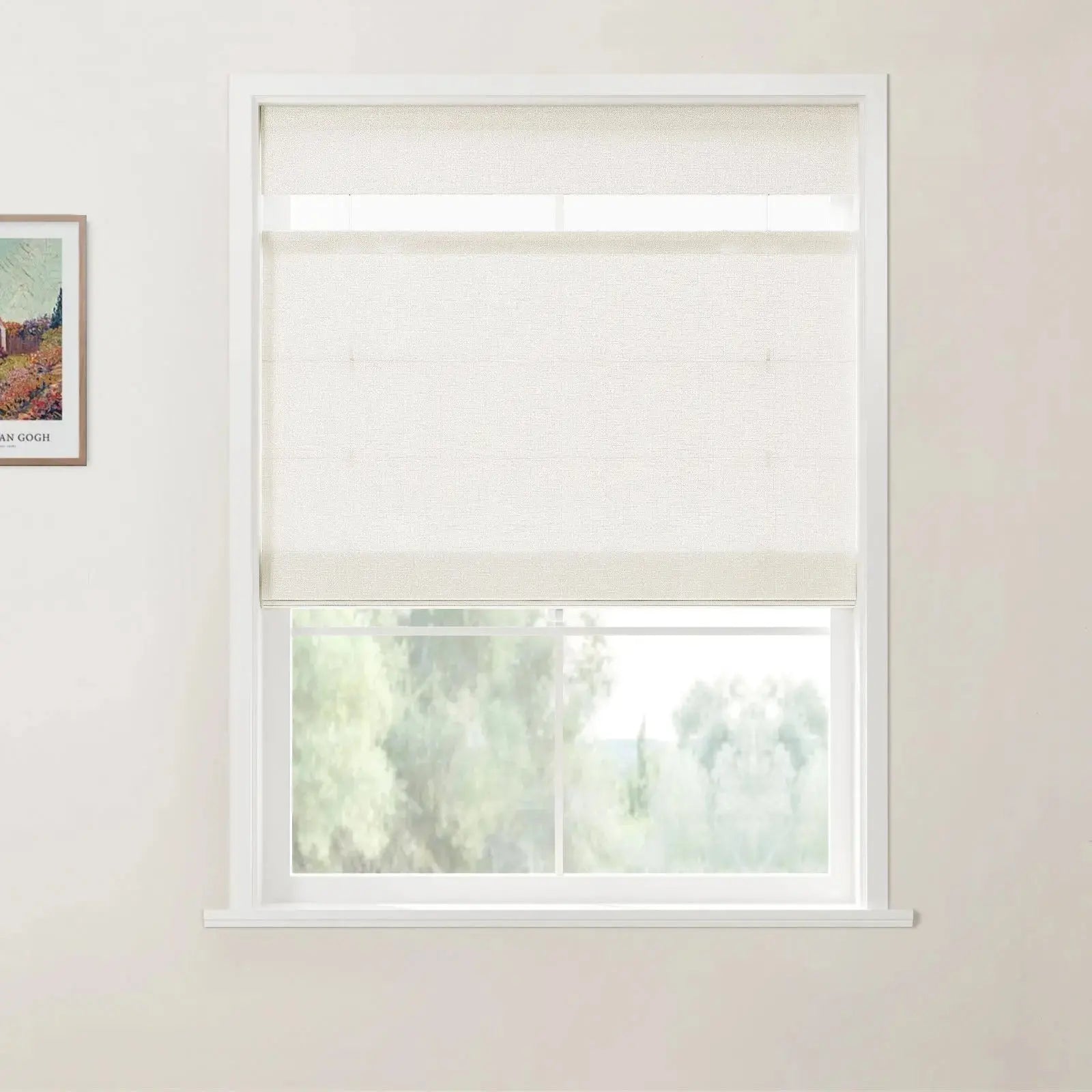 Custom Top Down Bottom Up Roman Shade Cordless -TWOPAGES