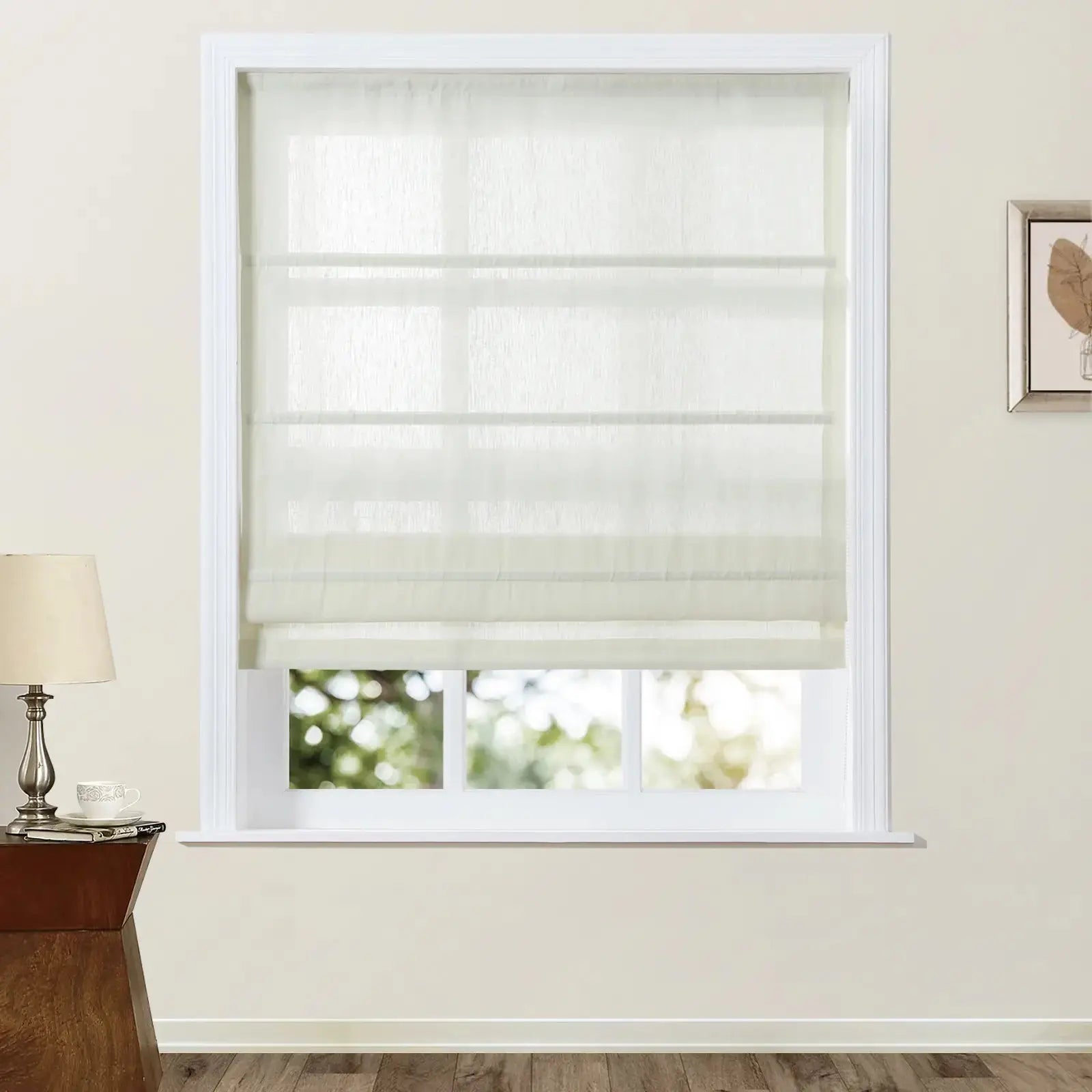 Patti Belgian Linen Roman Shade Cord Lift TWOPAGES