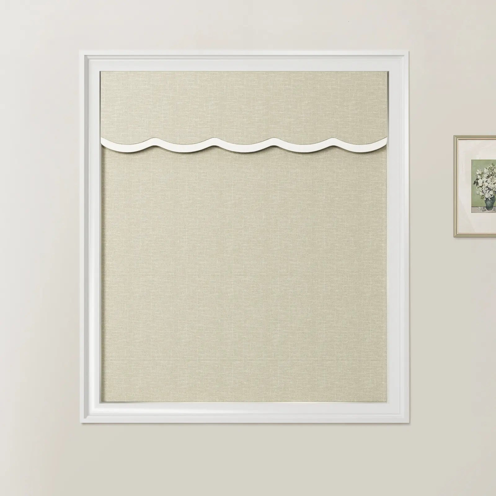 Patti Linen Valanced Day Night Roman Shade Cord Lift