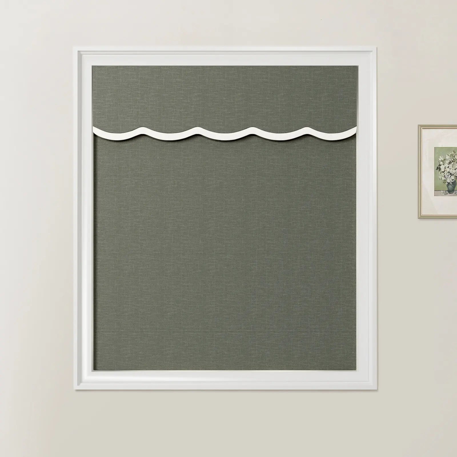 Patti Linen Valanced Day Night Roman Shade Cord Lift