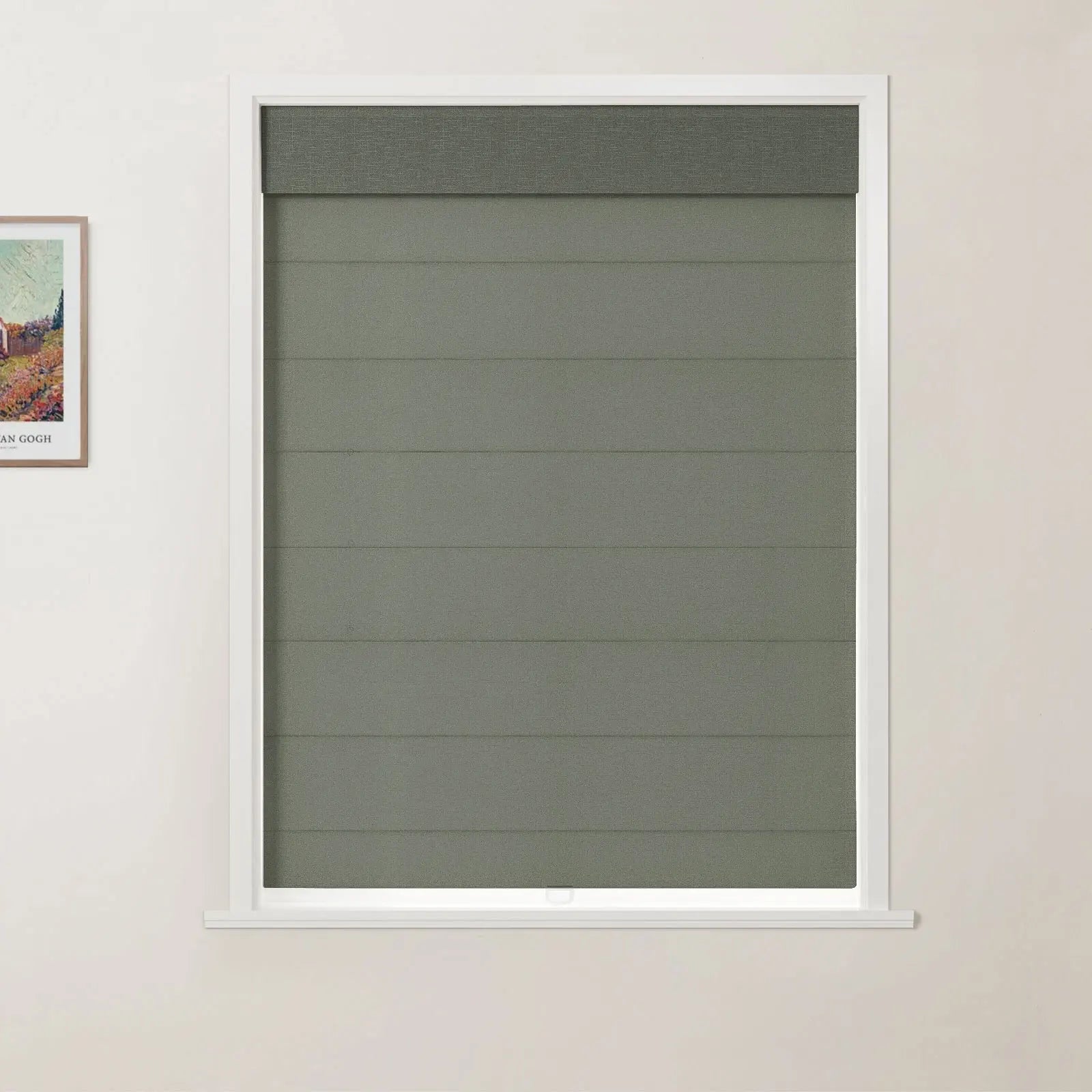 Patti Linen Top Down Bottom Up Roman Shade Cordless