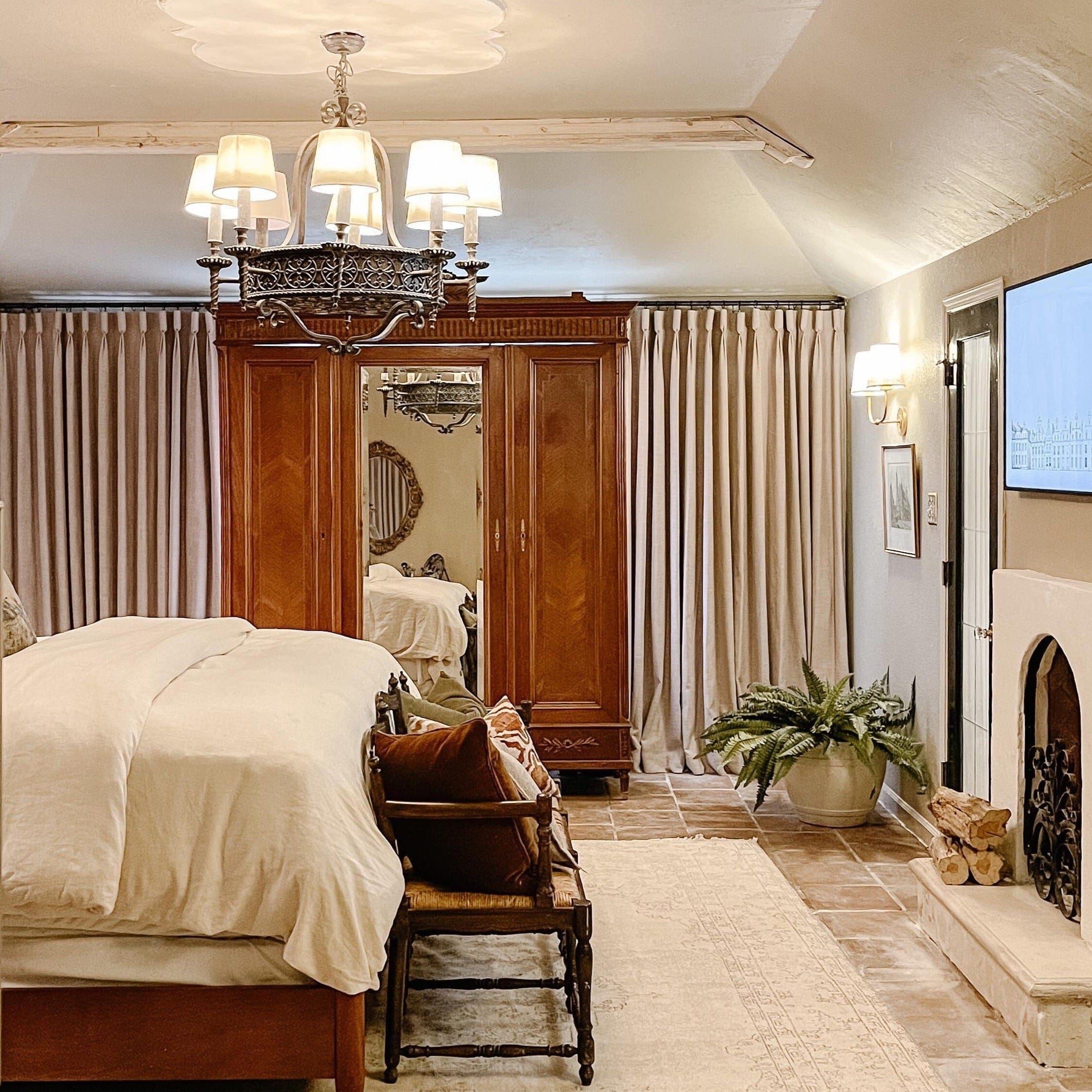 linen extra wide pleated drapery for elegant insulated interiors